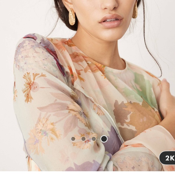 ASOS EDITION long sleeve dress - Picture 4 of 5